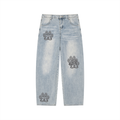 Men’s Enzyme Wash Wide Leg Jeans